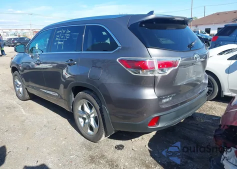 2016 Toyota Highlander Limited V6 z USA, uszkodzony, nr VIN 5TDDKRFH8GS355504